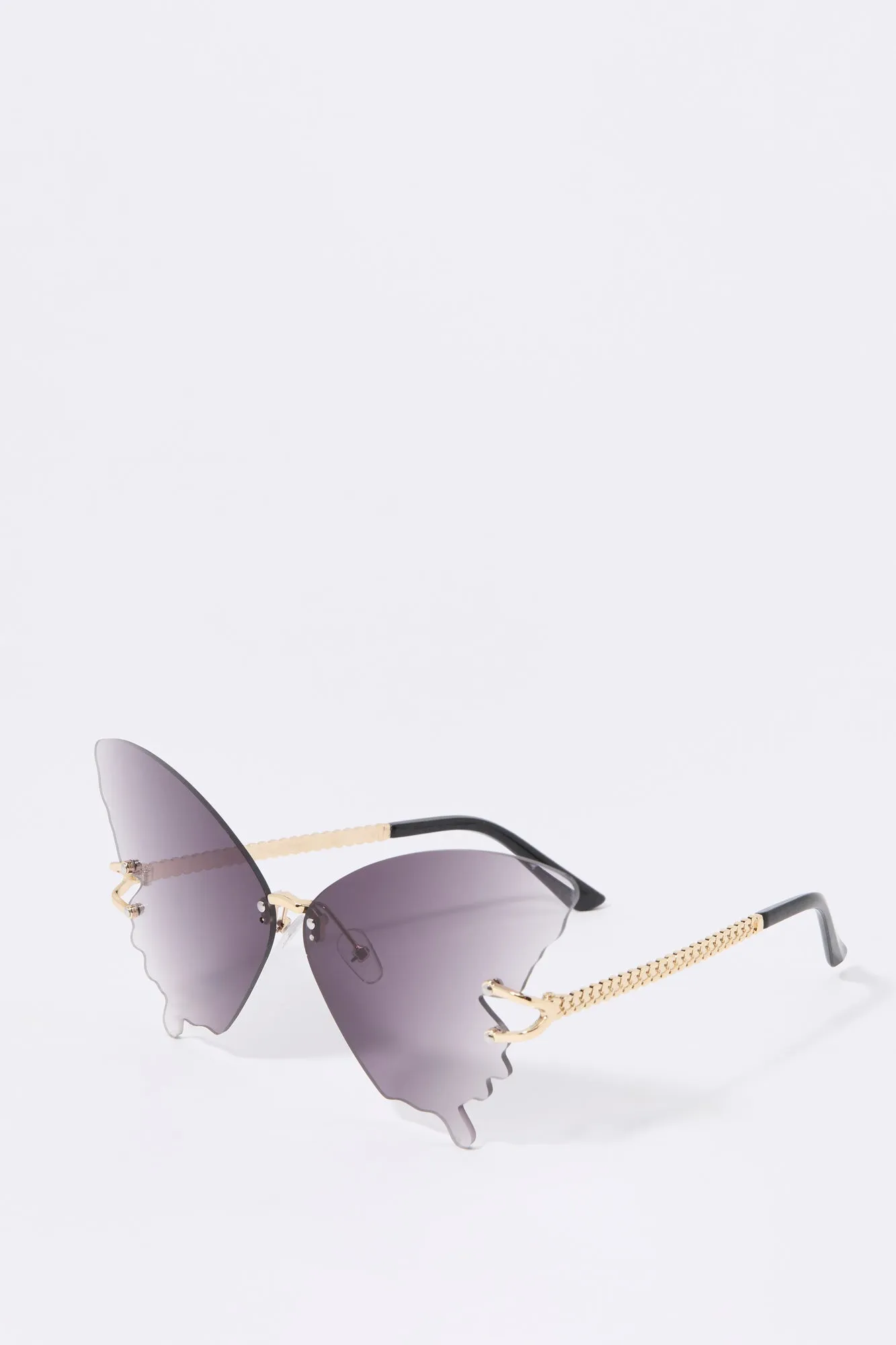 Rimless Butterfly Sunglasses sold by Charlotte Russe product image thumbnail 2