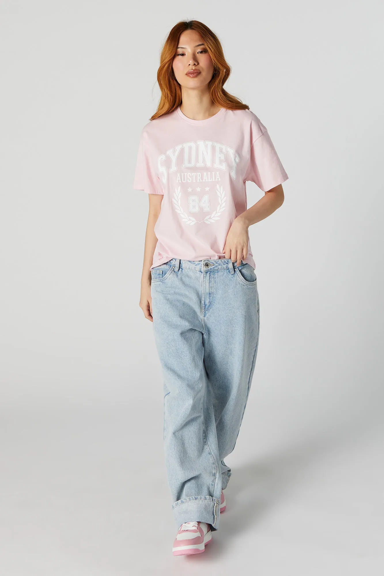 Sydney Australia Graphic Boyfriend T-Shirt sold by Charlotte Russe product image thumbnail 3