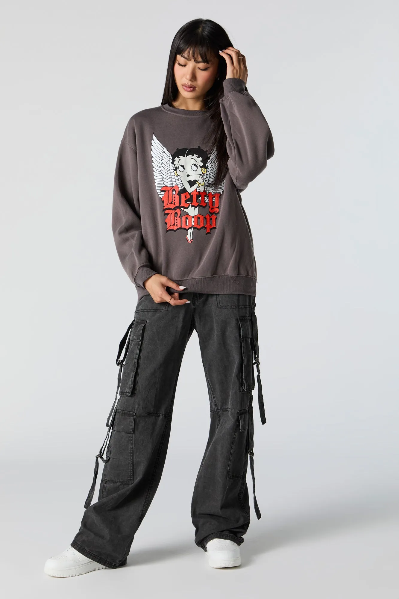 Betty Boop Graphic Sweatshirt sold by Charlotte Russe product image thumbnail 3