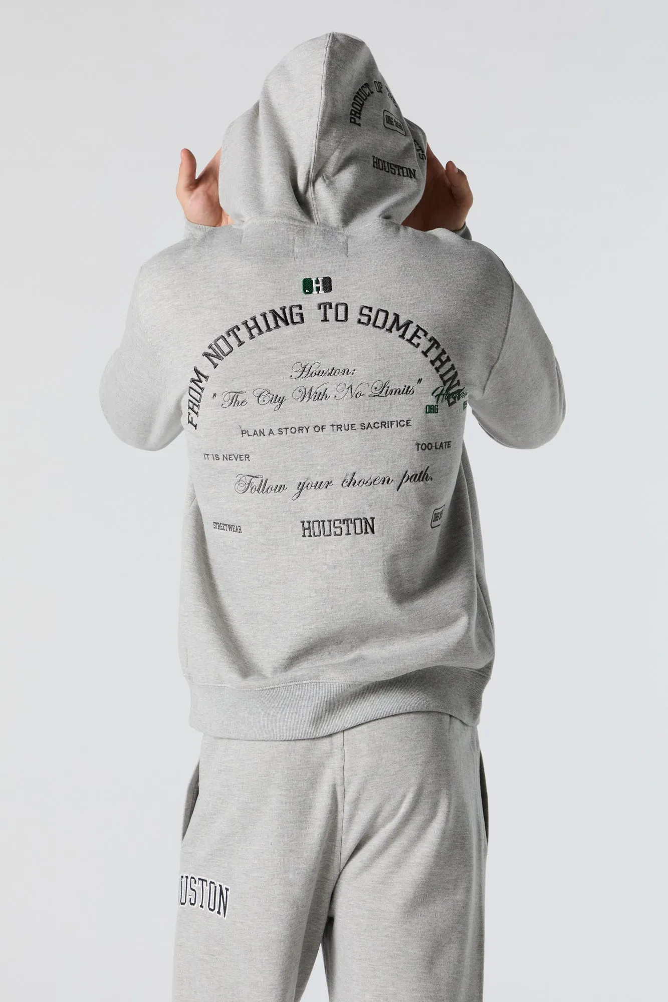 Destination Embroidered Fleece Hoodie sold by Charlotte Russe product image thumbnail 2