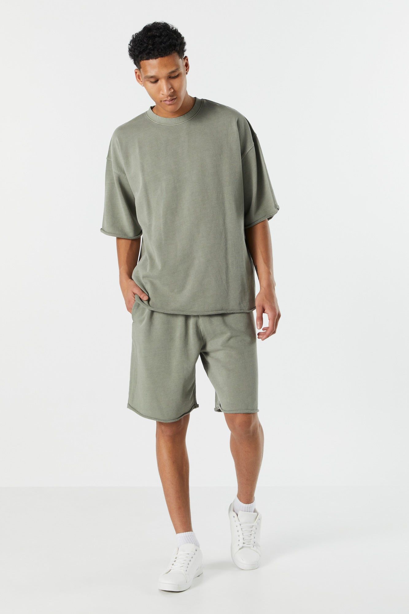 Relaxed Drawstring Short sold by Charlotte Russe product image thumbnail 4