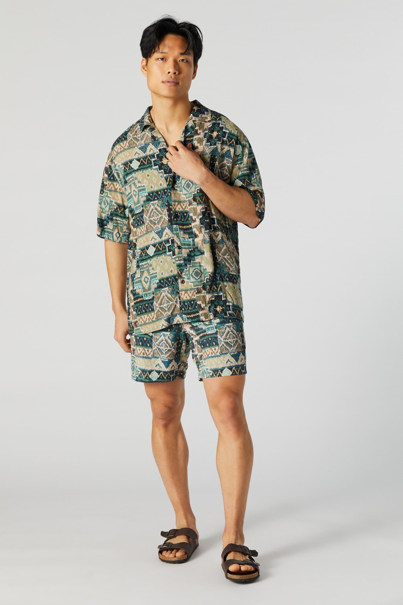 Green Hawaiian Print Short sold by Charlotte Russe product image thumbnail 3