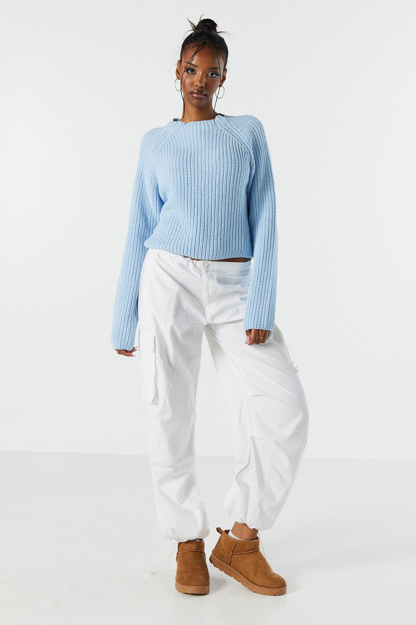 Knit Mock Neck Sweater sold by Charlotte Russe product image thumbnail 8