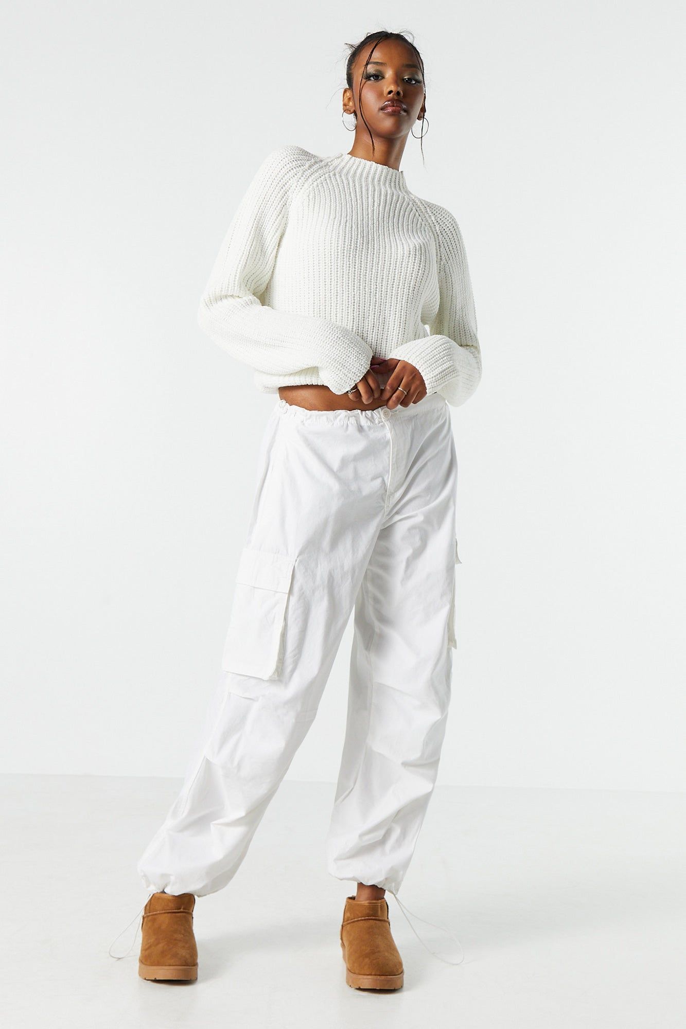 Knit Mock Neck Sweater sold by Charlotte Russe product image thumbnail 6