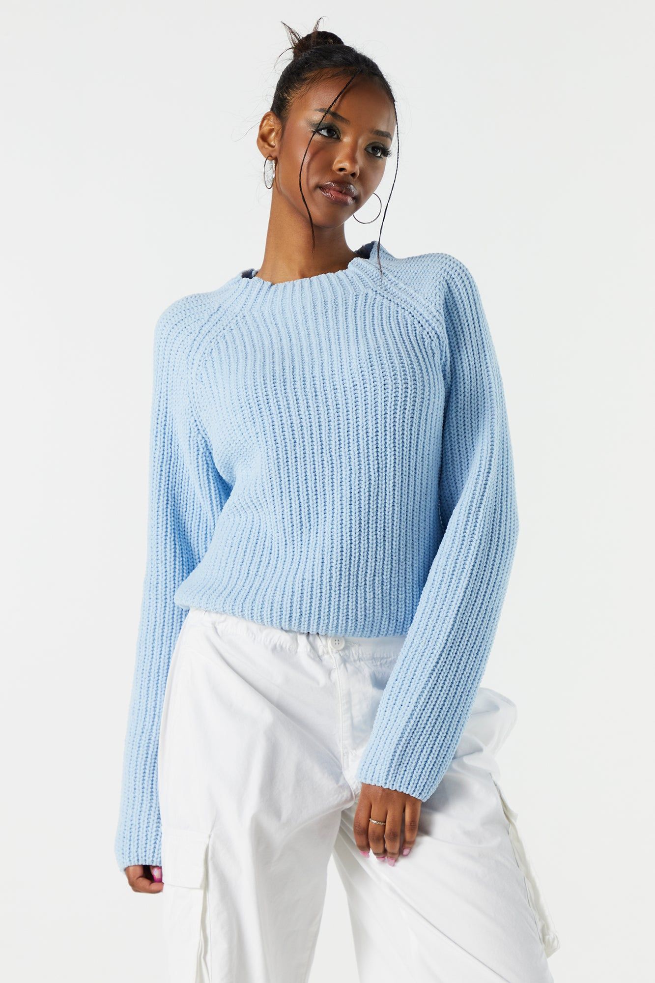 Knit Mock Neck Sweater sold by Charlotte Russe product image thumbnail 7