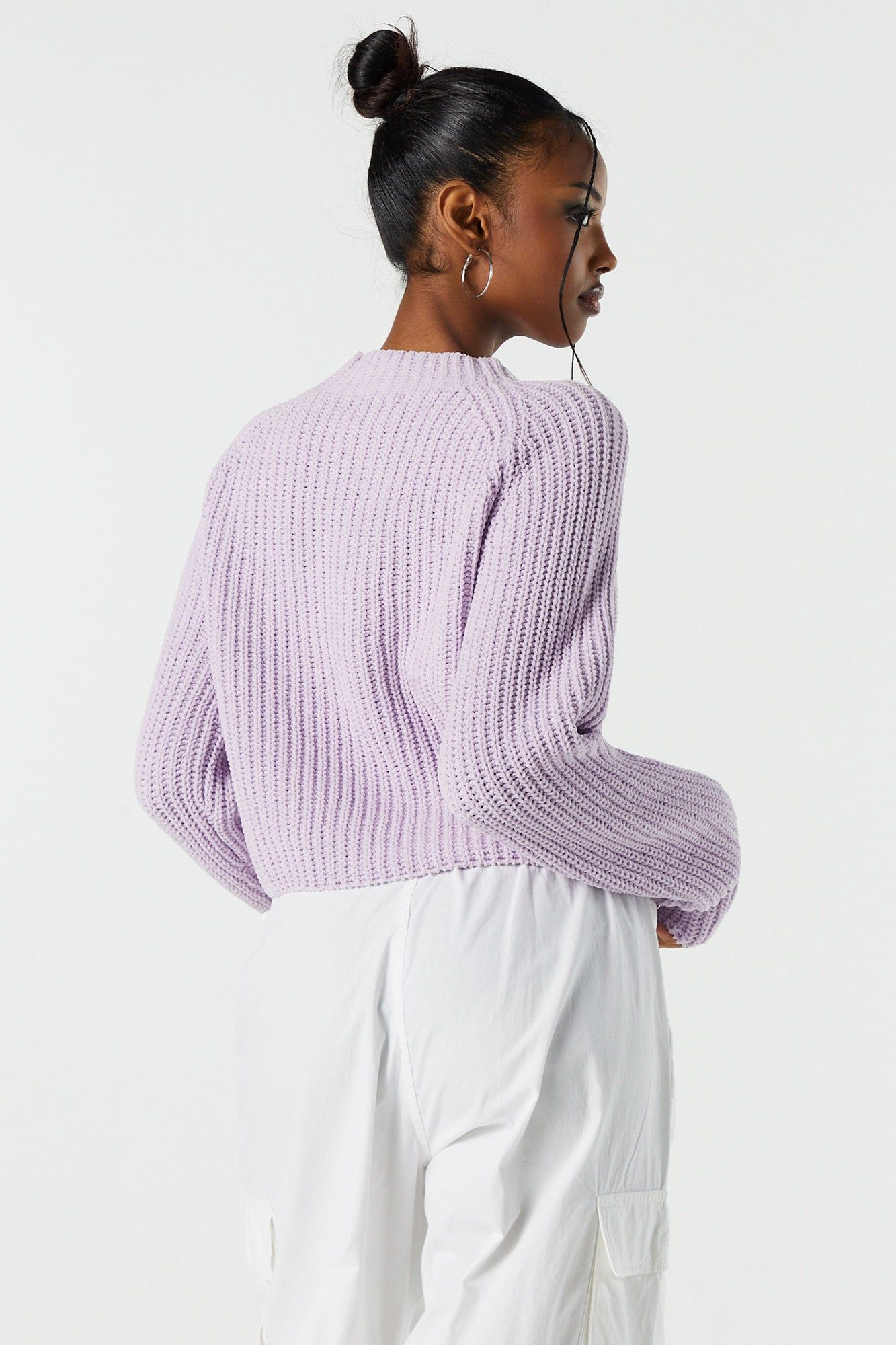 Knit Mock Neck Sweater sold by Charlotte Russe product image thumbnail 2