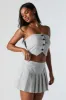 Button-Up Tube Top sold by Charlotte Russe