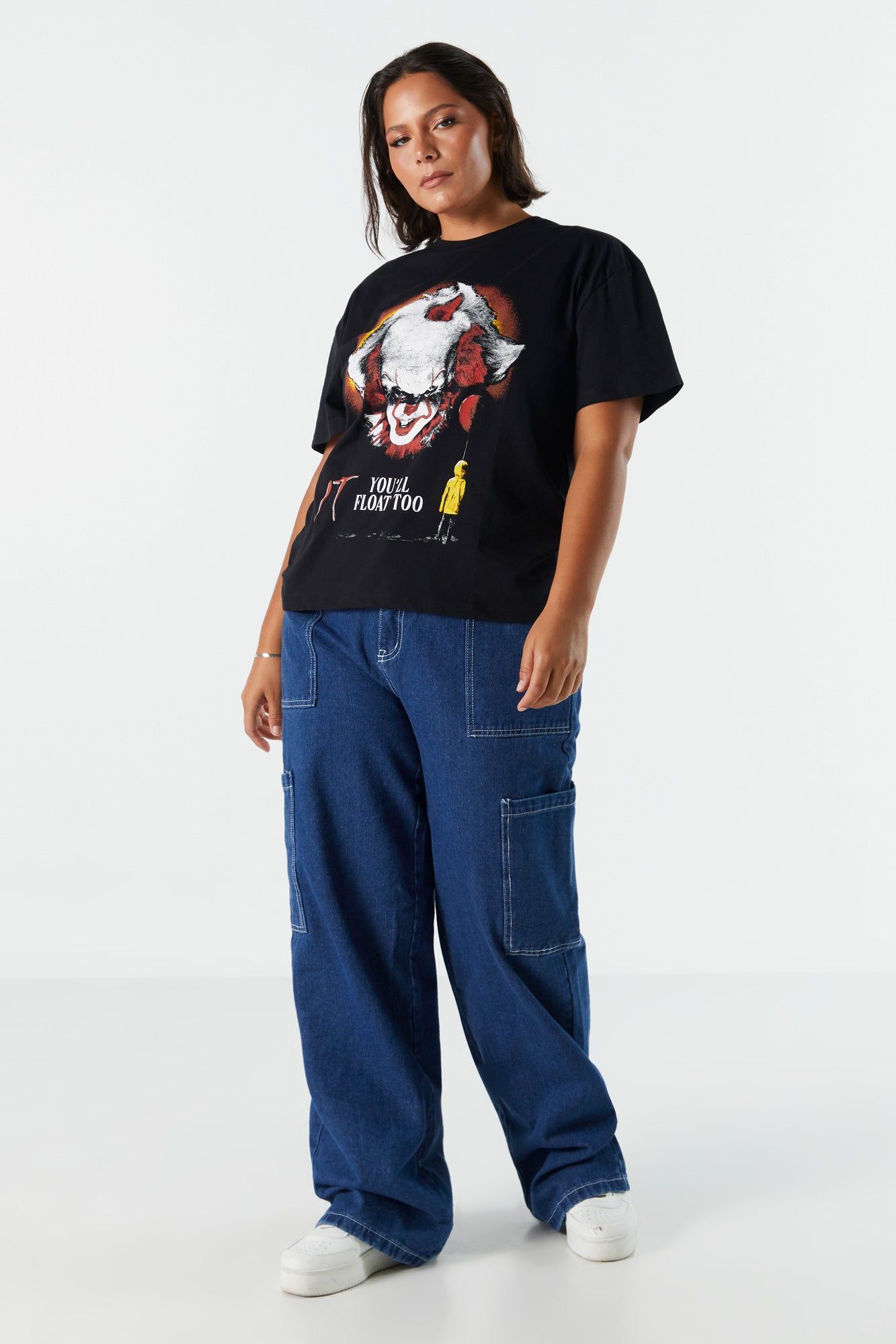 Pennywise Graphic Boyfriend T-Shirt sold by Charlotte Russe product image thumbnail 4