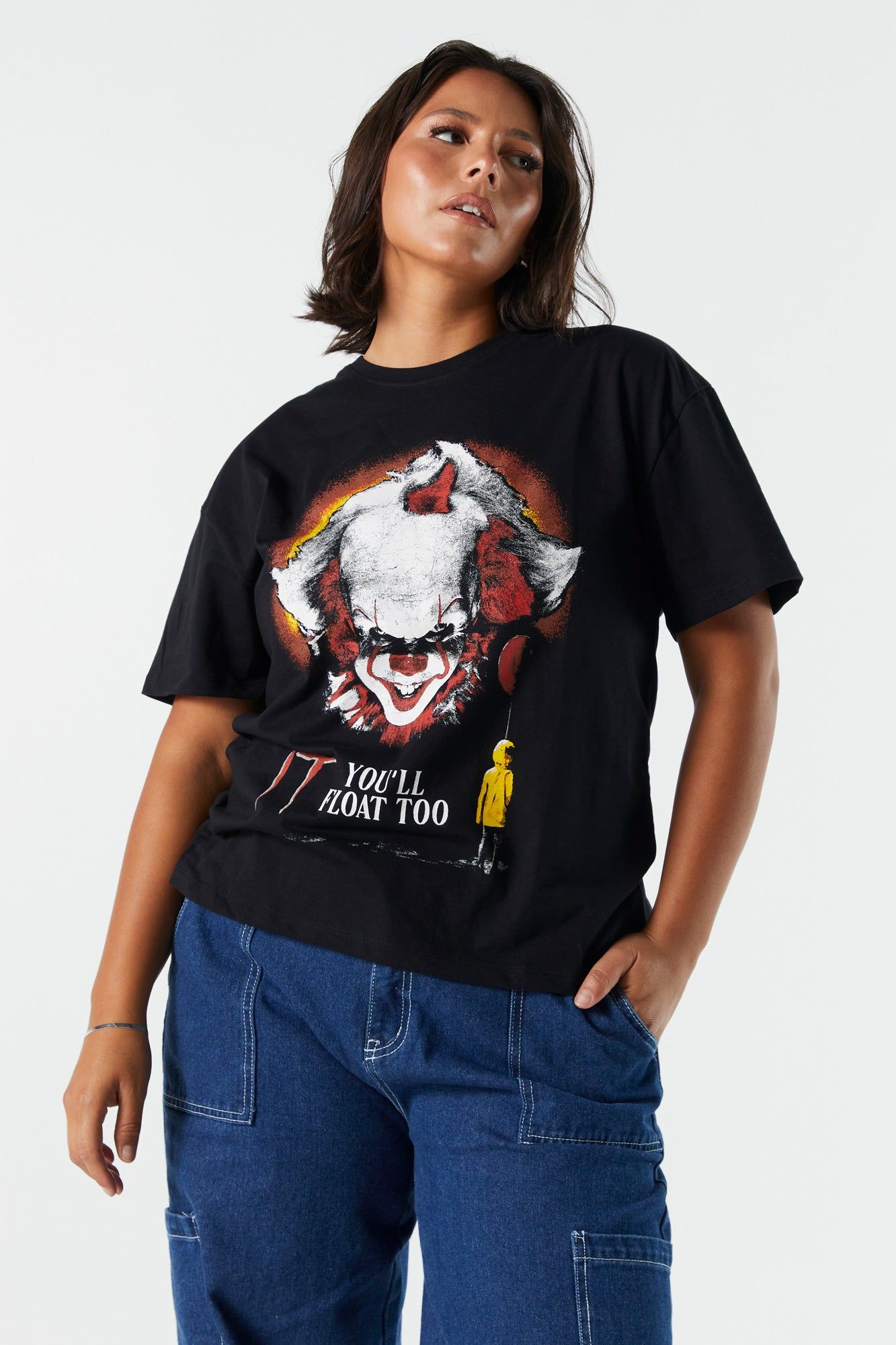 Pennywise Graphic Boyfriend T-Shirt sold by Charlotte Russe product image thumbnail 2