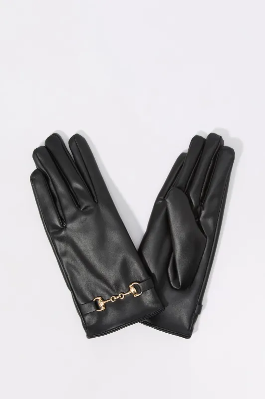 Faux Leather Gloves sold by Charlotte Russe