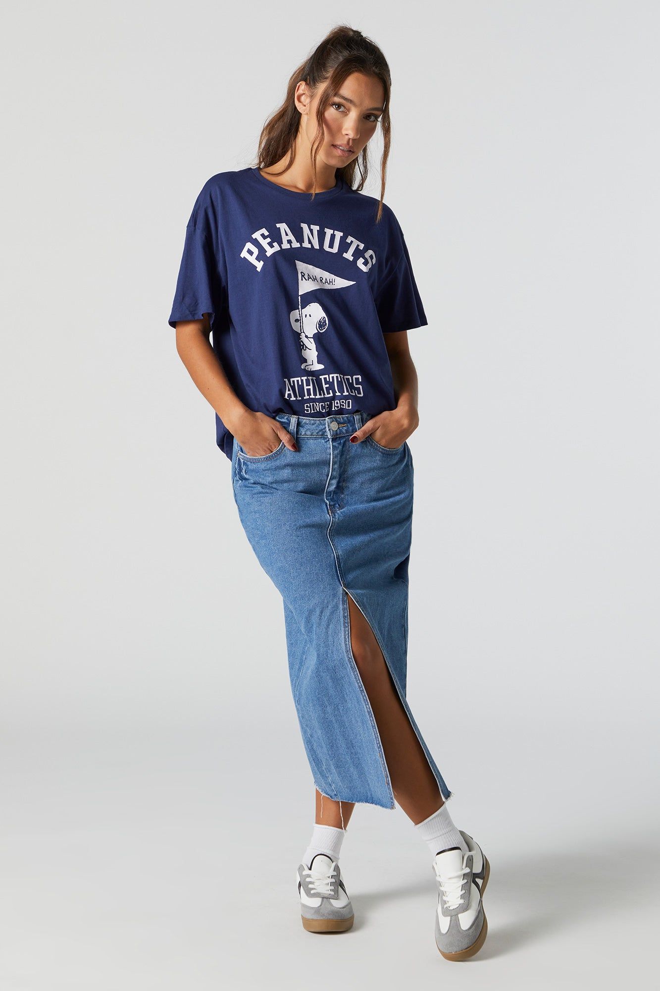 Peanuts Athletics Graphic Boyfriend T-Shirt sold by Charlotte Russe product image thumbnail 3