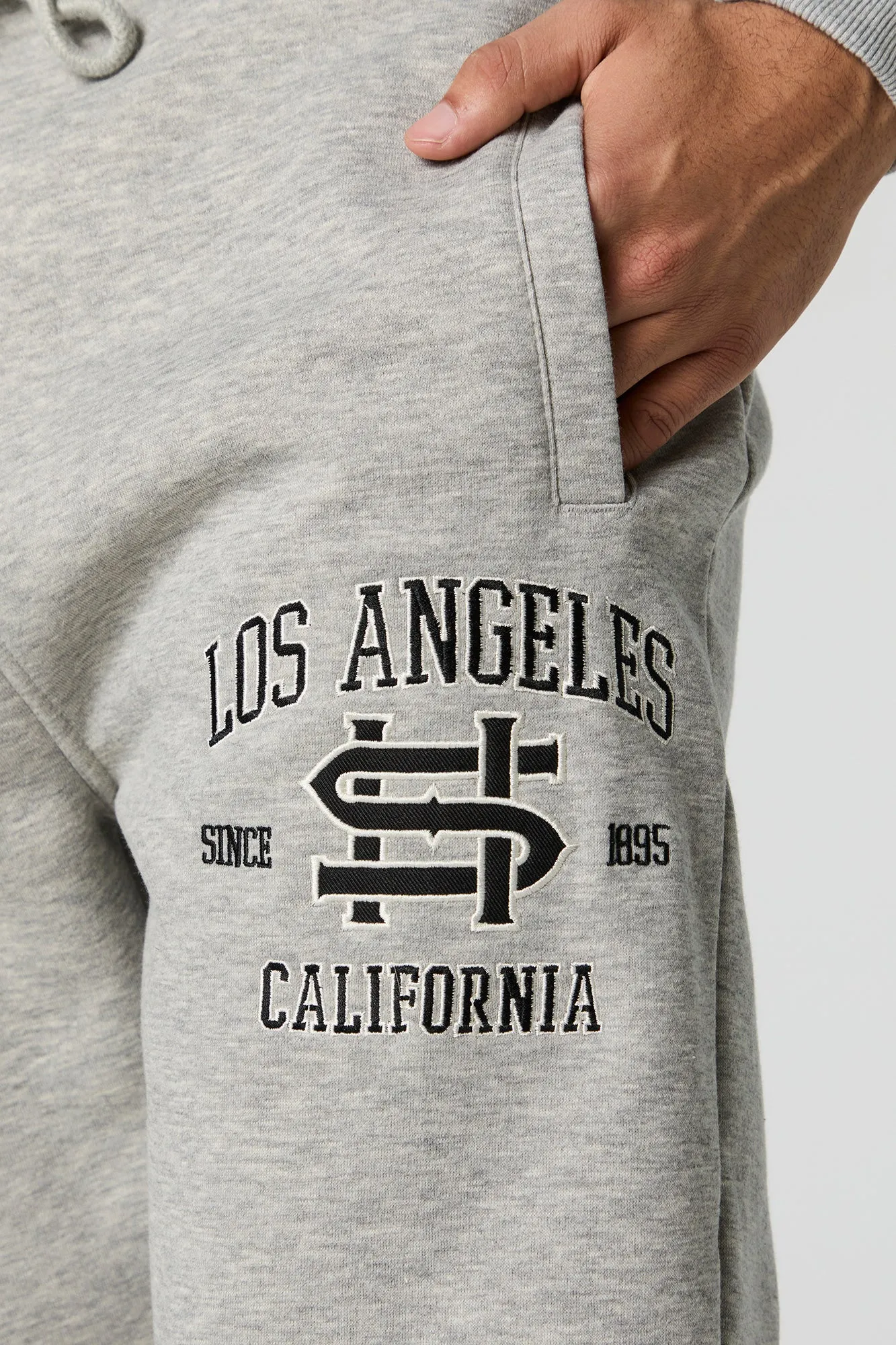 Chenille Embroidered Fleece Jogger sold by Charlotte Russe product image thumbnail 4