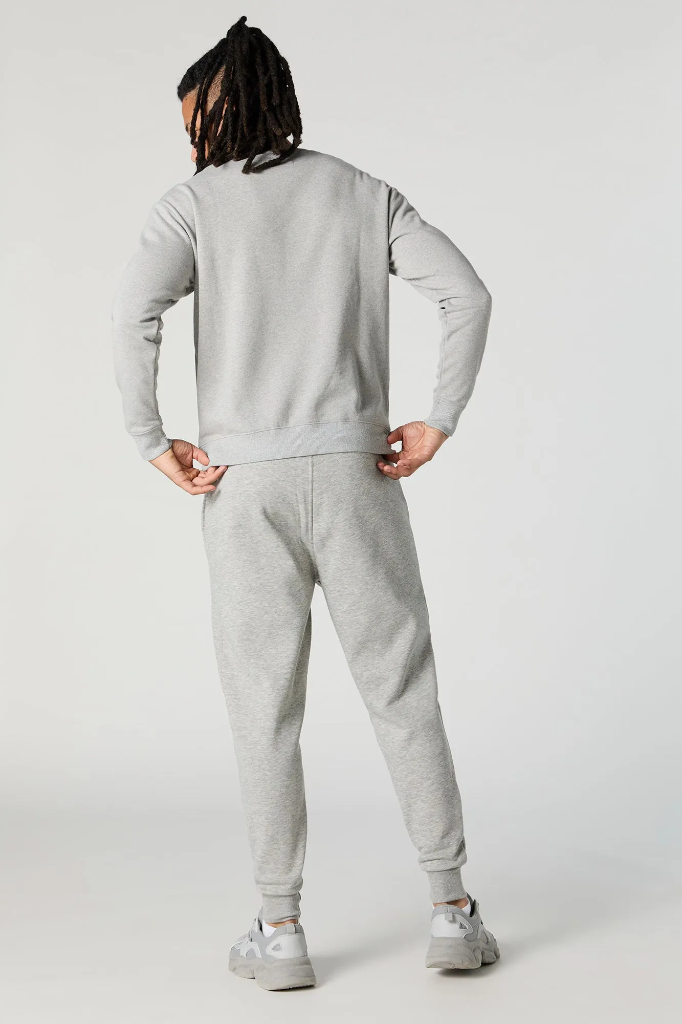 Chenille Embroidered Fleece Jogger sold by Charlotte Russe product image thumbnail 3