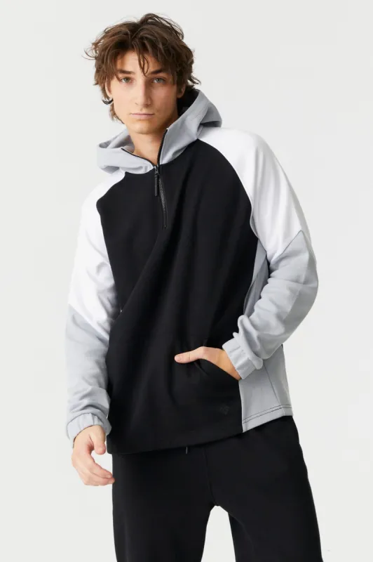 Colour Block Half Zip Hoodie sold by Charlotte Russe