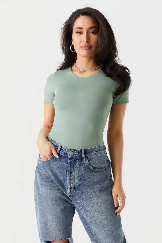 T-Shirt Contour Bodysuit sold by Charlotte Russe