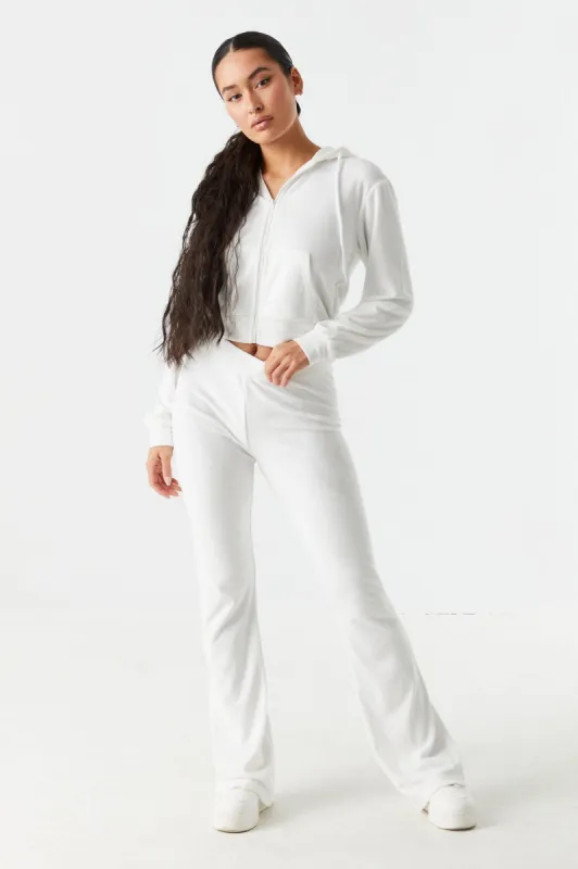 High-Rise Velour Pant sold by Charlotte Russe