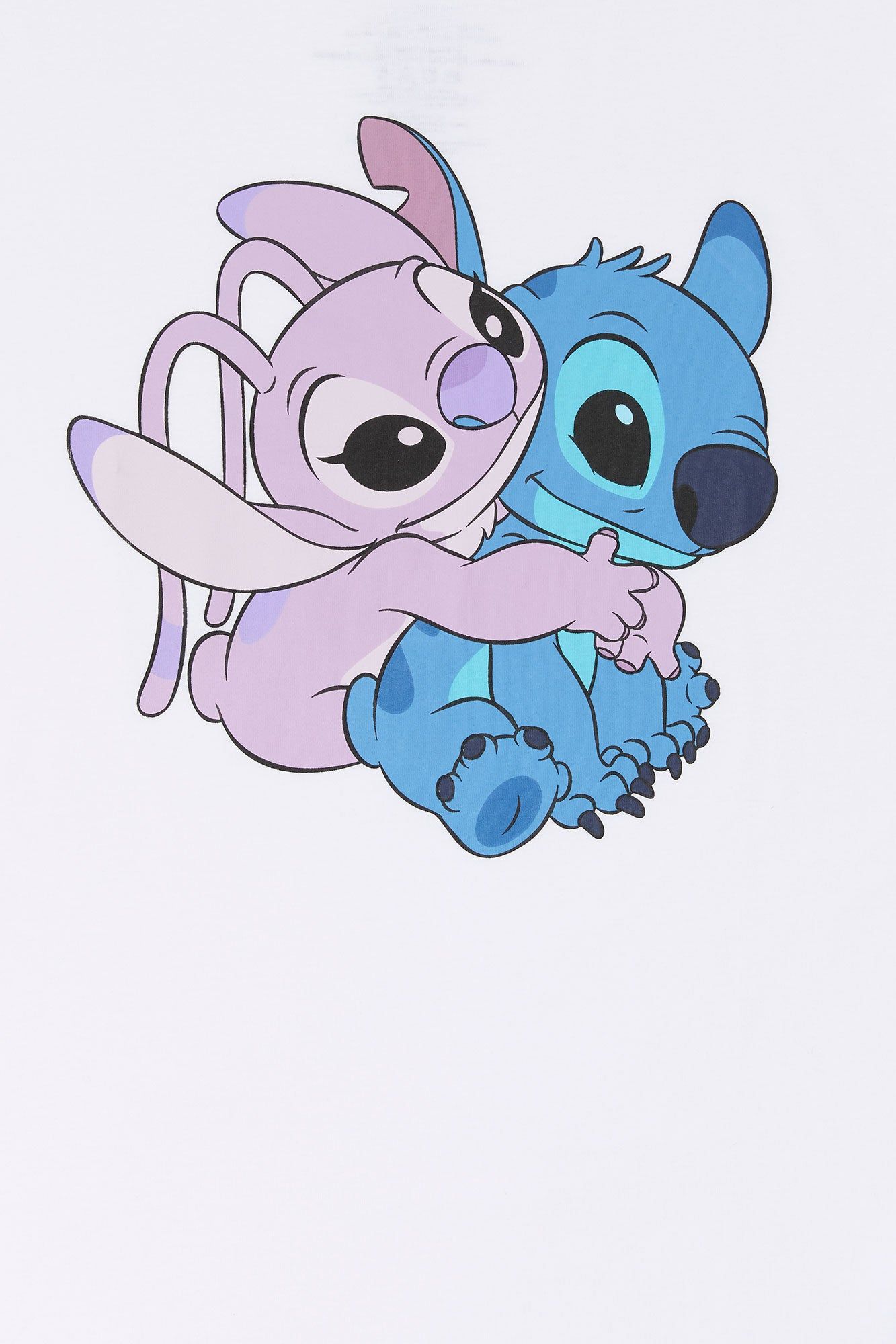 Angel and Stitch Graphic Boyfriend T-Shirt sold by Charlotte Russe