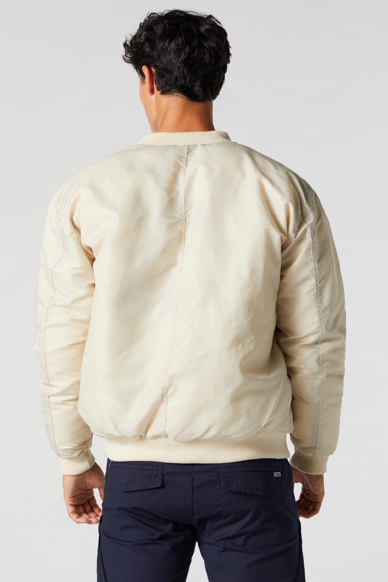 Nylon Hooded Bomber Jacket sold by Charlotte Russe product image thumbnail 17