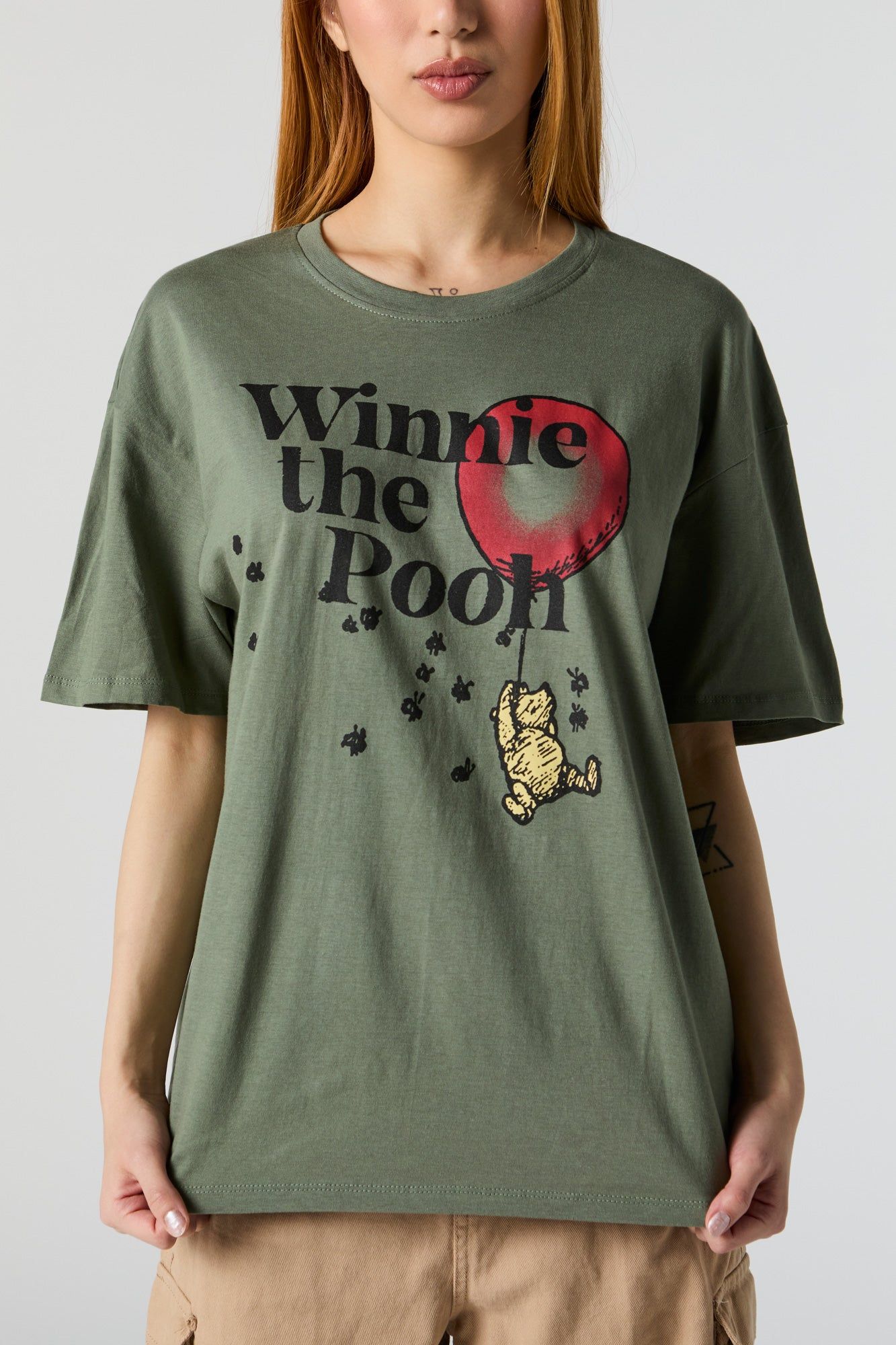 Winnie the Pooh Graphic Boyfriend T-Shirt sold by Charlotte Russe