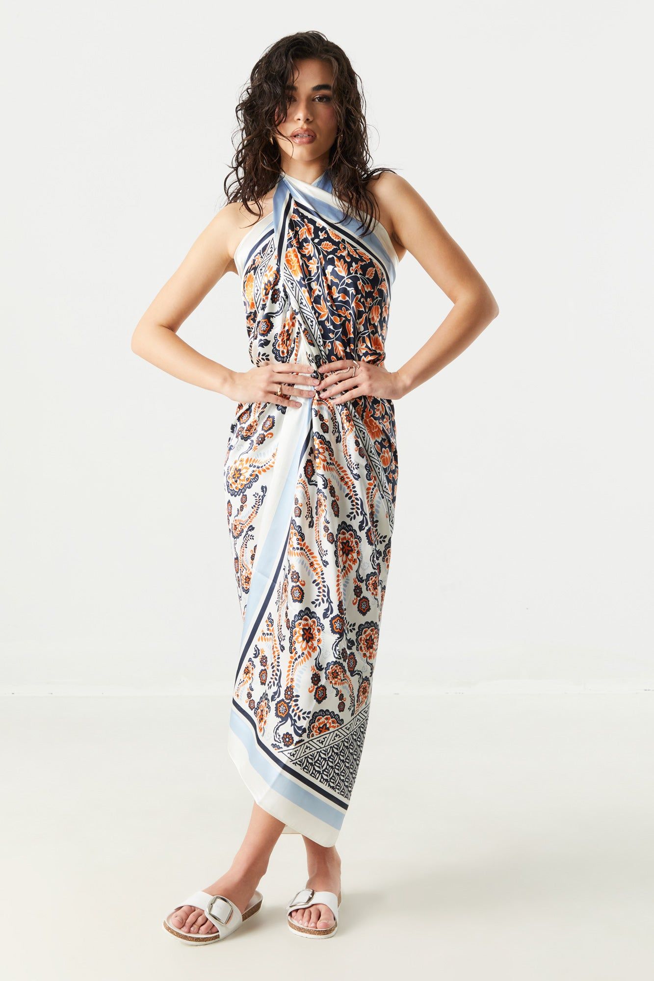 Printed Satin Scarf sold by Charlotte Russe product image thumbnail 2