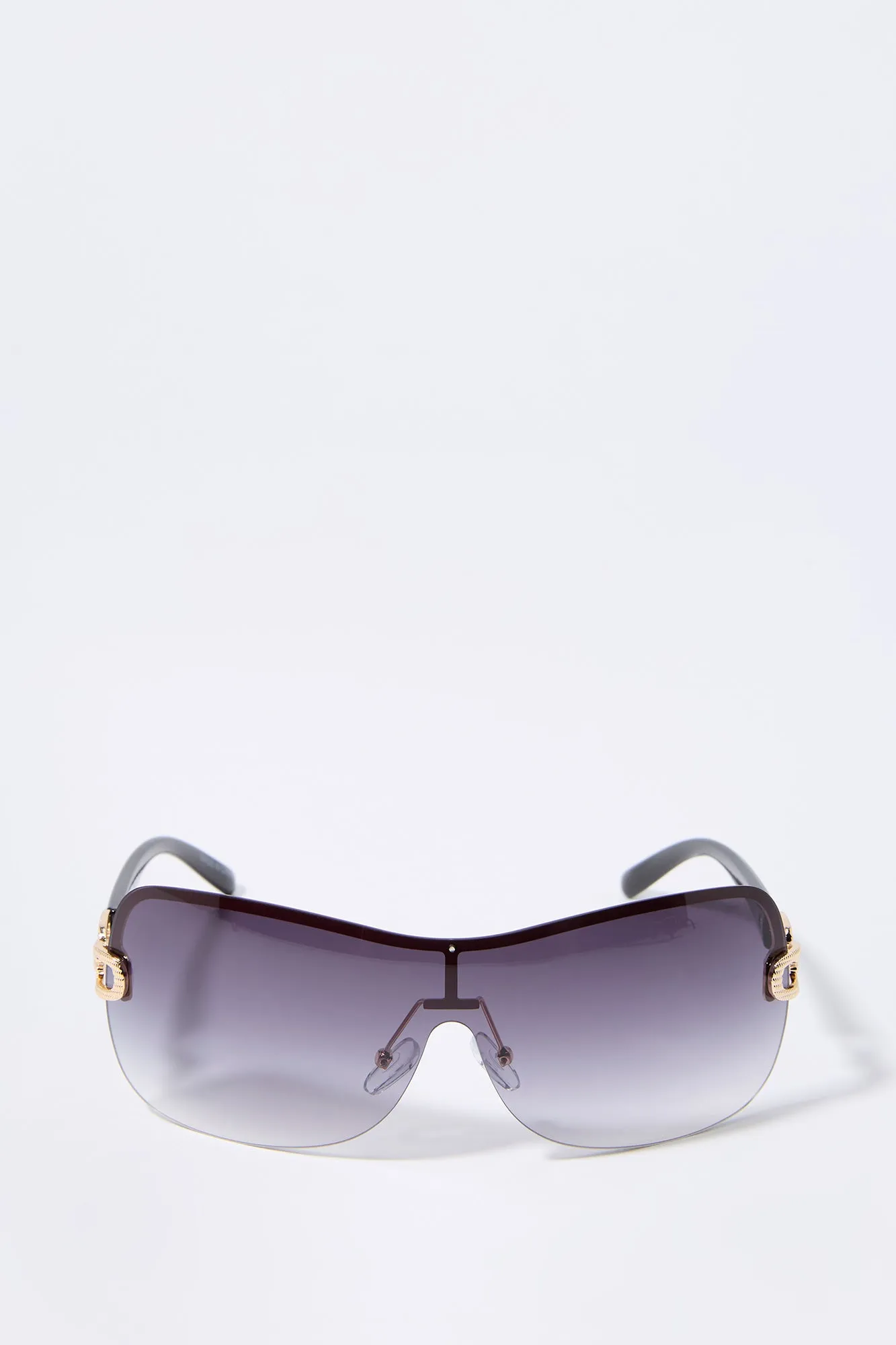 Rimless Shield Sunglasses sold by Charlotte Russe product image thumbnail 4