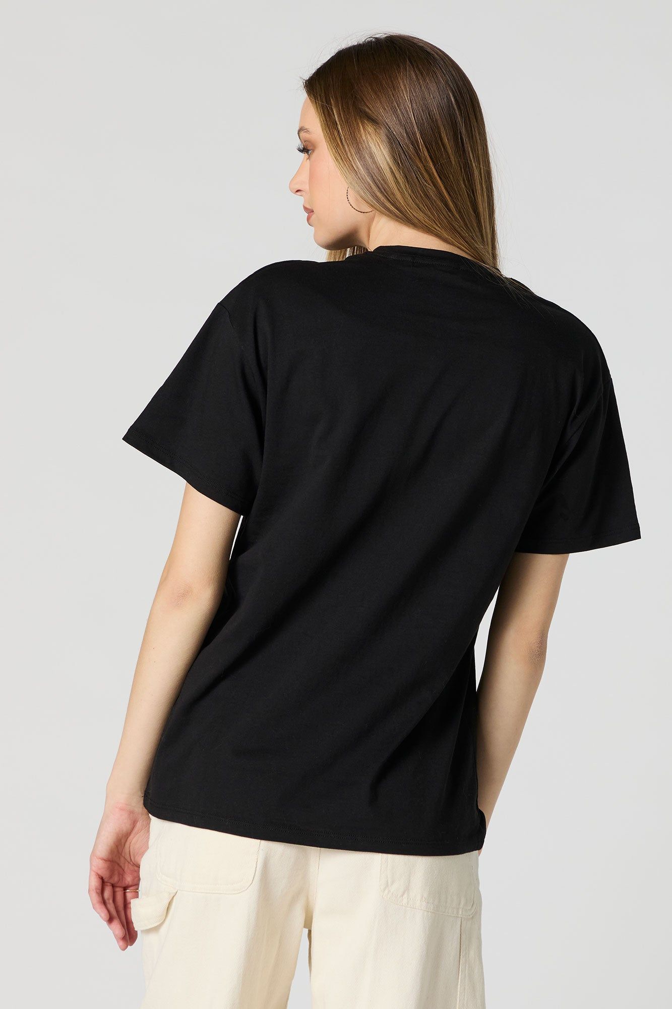 St Patrick's Day Lucky Charm Graphic Boyfriend T-Shirt sold by Charlotte Russe product image thumbnail 4