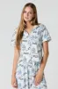 Smurfs Print Button-Up Top & Pant 2 Piece Pajama Set sold by Charlotte Russe