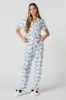 Smurfs Print Button-Up Top & Pant 2 Piece Pajama Set sold by Charlotte Russe