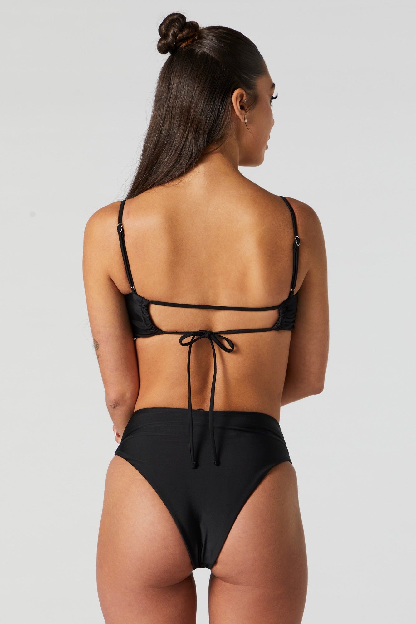 Black Twist Front Bikini Top sold by Charlotte Russe product image thumbnail 2