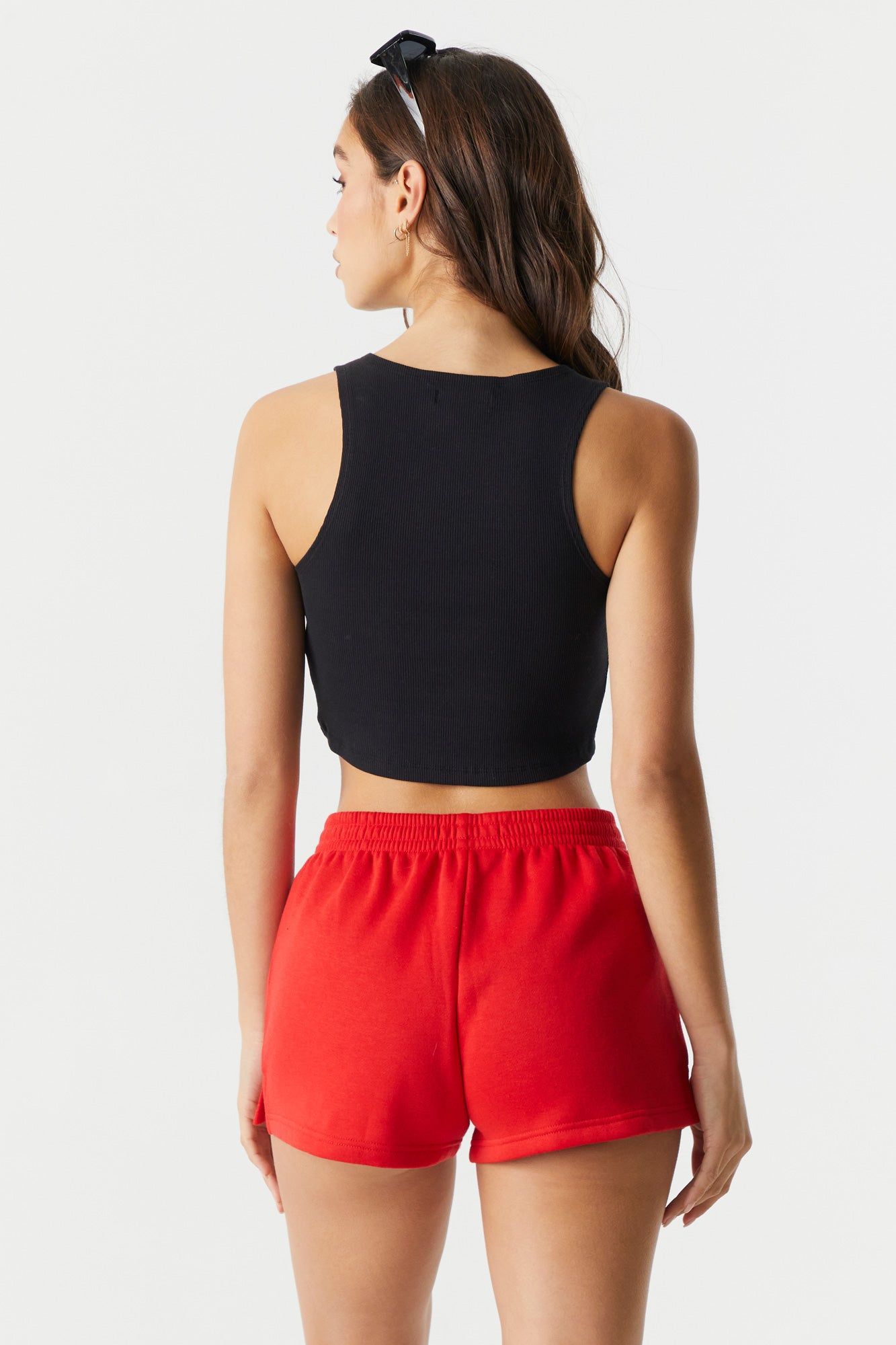 Coloured Pull On Fleece Short sold by Charlotte Russe product image thumbnail 5