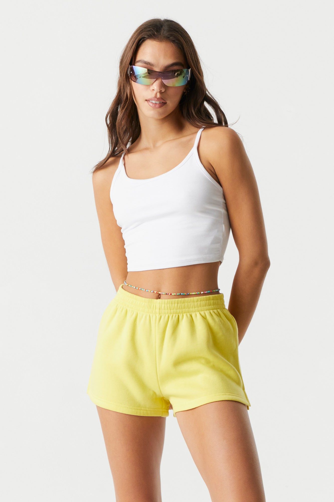 Coloured Pull On Fleece Short sold by Charlotte Russe product image thumbnail 10