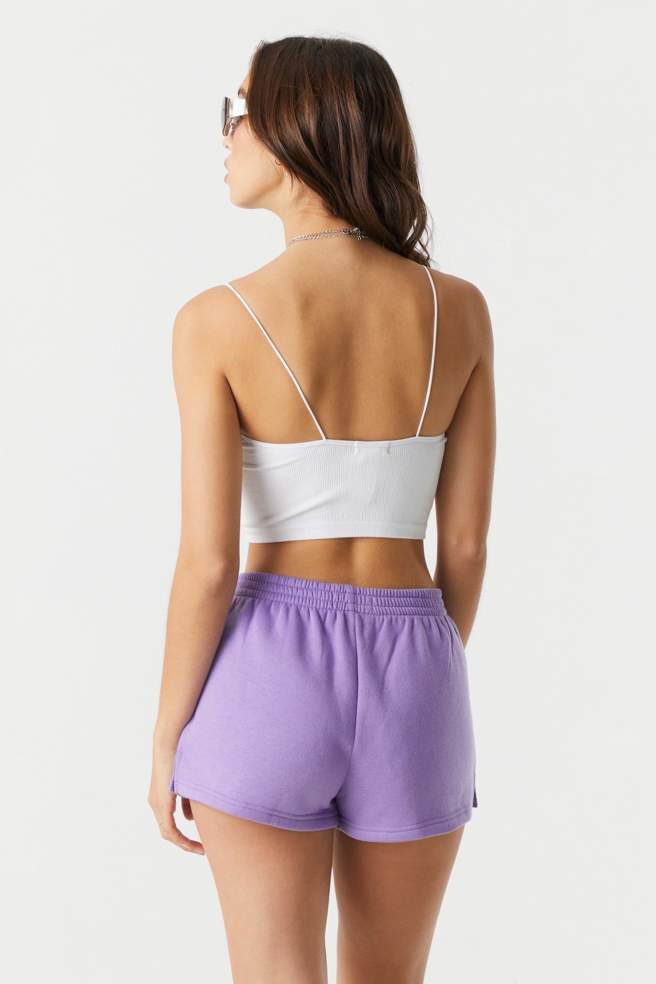 Coloured Pull On Fleece Short sold by Charlotte Russe product image thumbnail 2