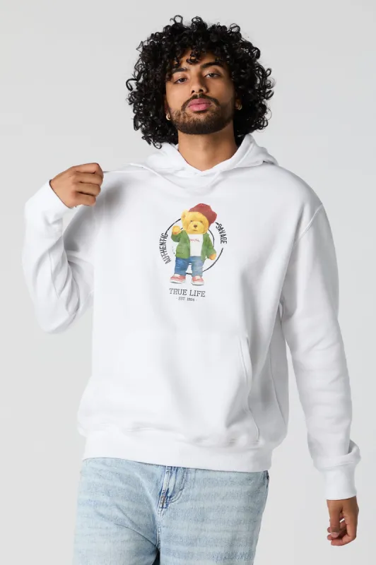Savage Bear Graphic Fleece Hoodie sold by Charlotte Russe