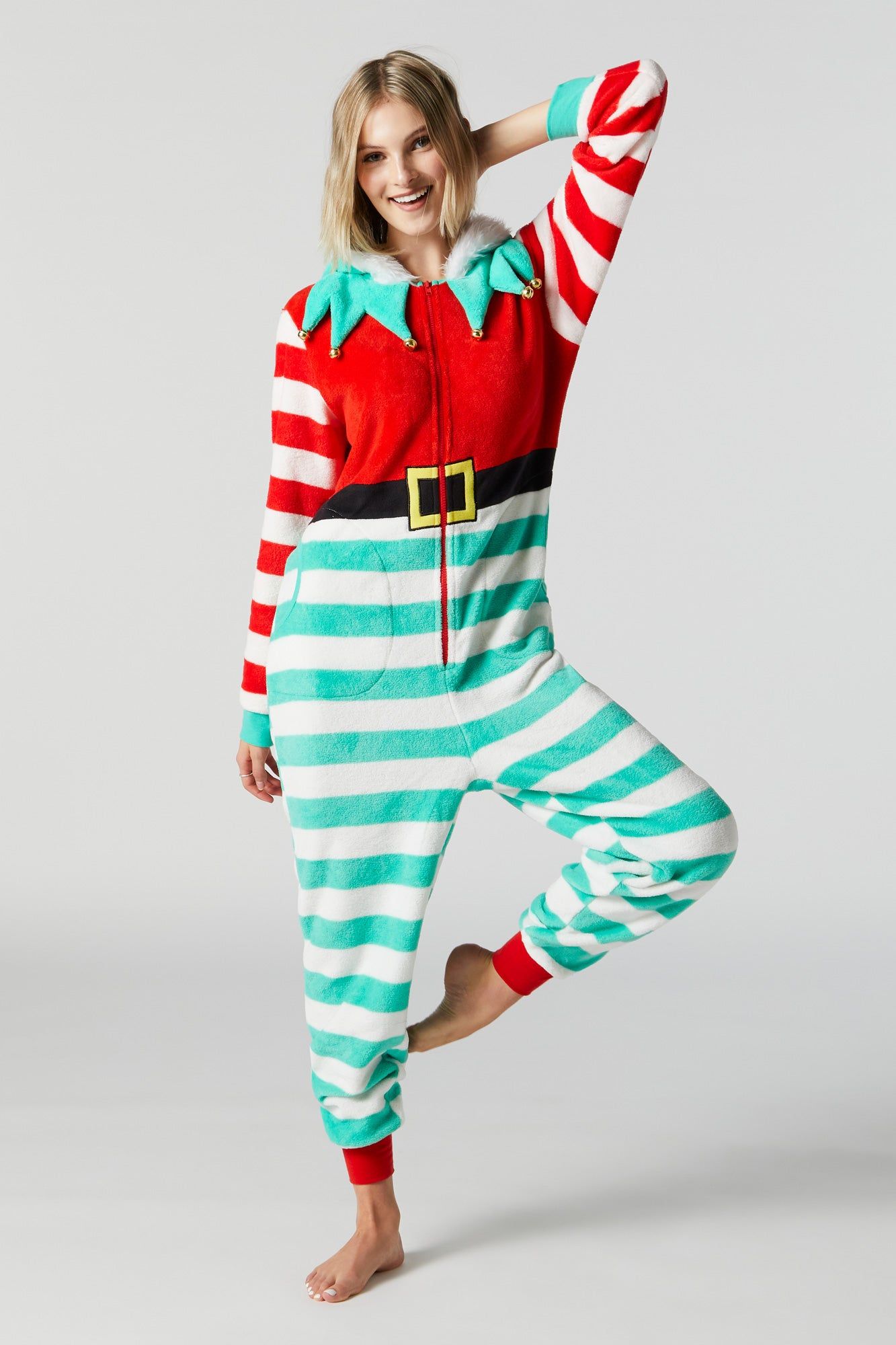 Plush 3D Elf Onesie sold by Charlotte Russe