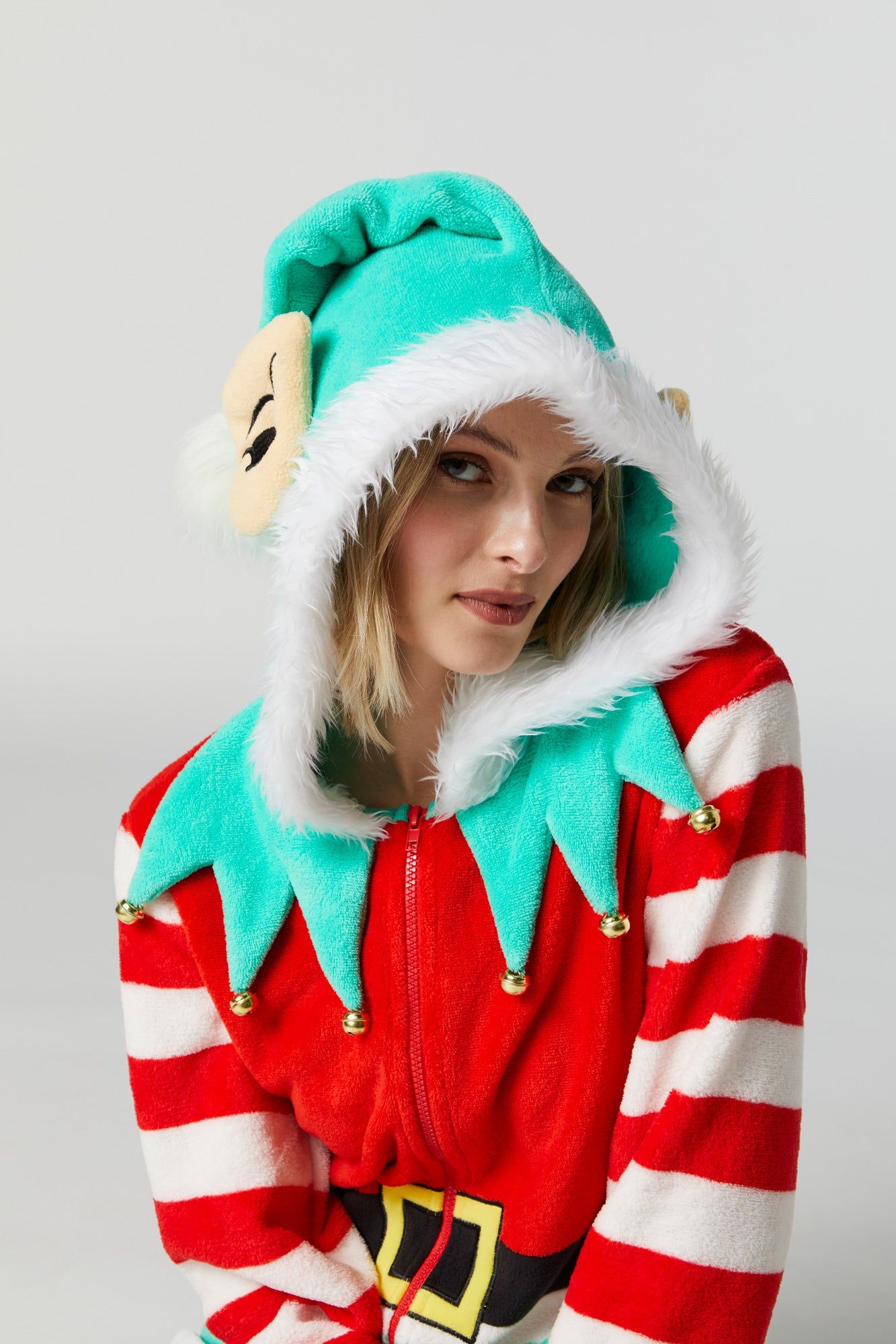 Plush 3D Elf Onesie sold by Charlotte Russe product image thumbnail 2