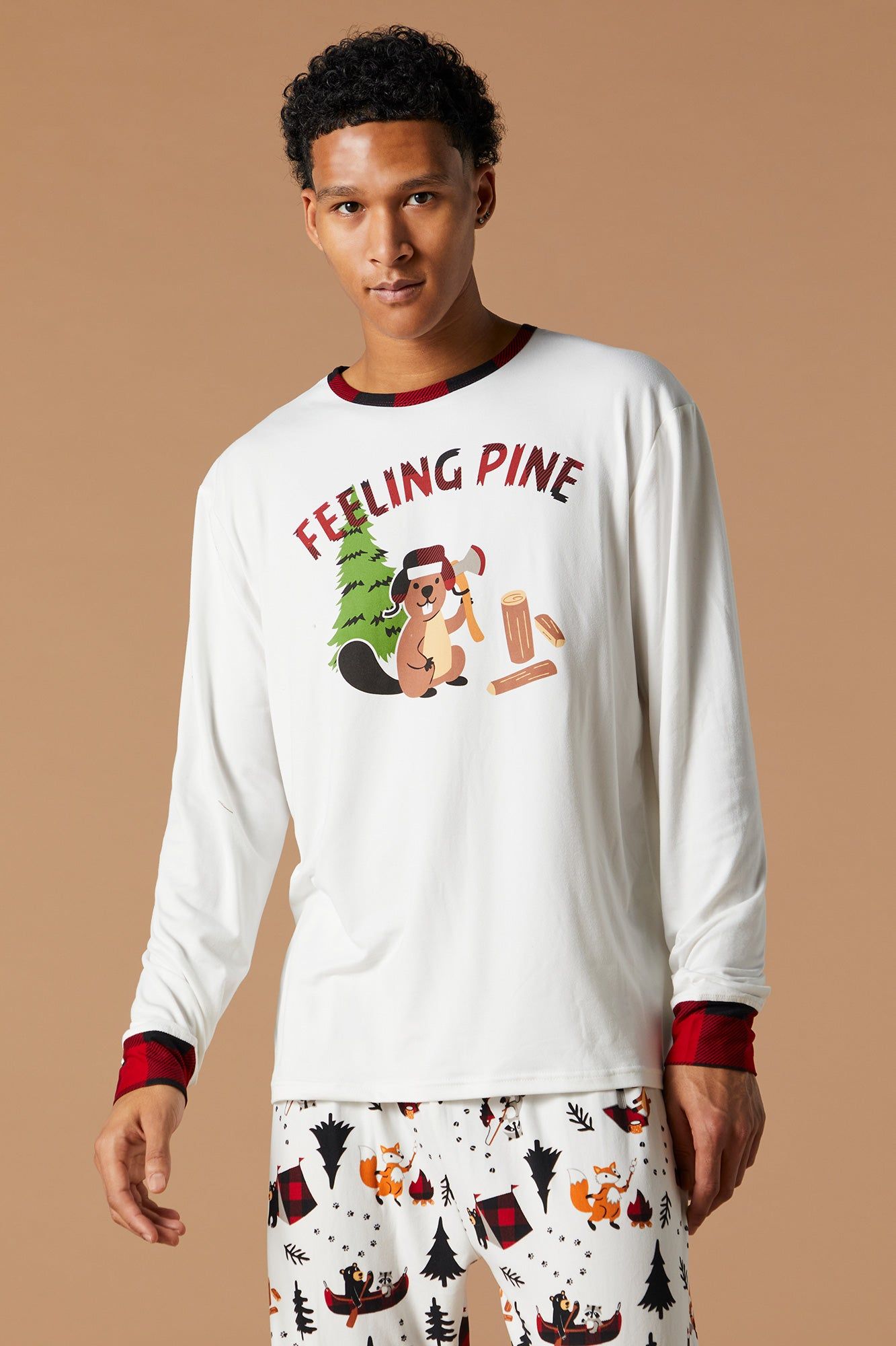 Matching the Family Wildlife 2 Piece Pajama Set sold by Charlotte Russe product image thumbnail 2