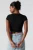 Mesh Cropped T-Shirt sold by Charlotte Russe