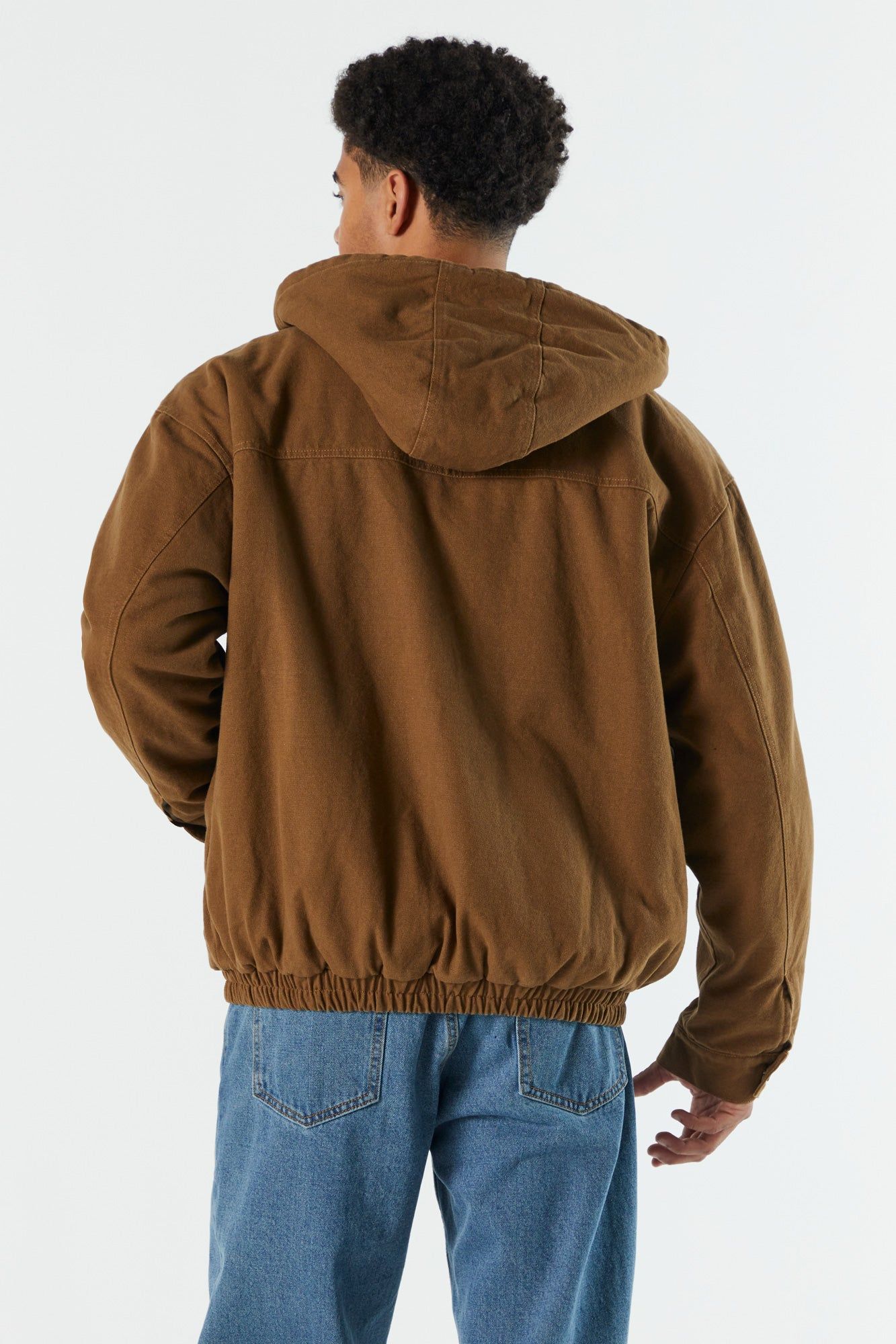 Zip-Up Bomber Jacket sold by Charlotte Russe product image thumbnail 3