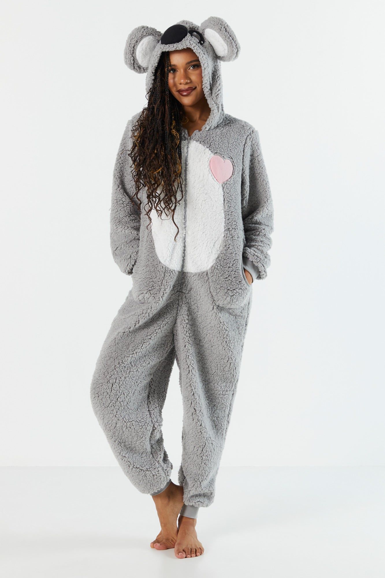 Plush 3D Koala Onesie sold by Charlotte Russe