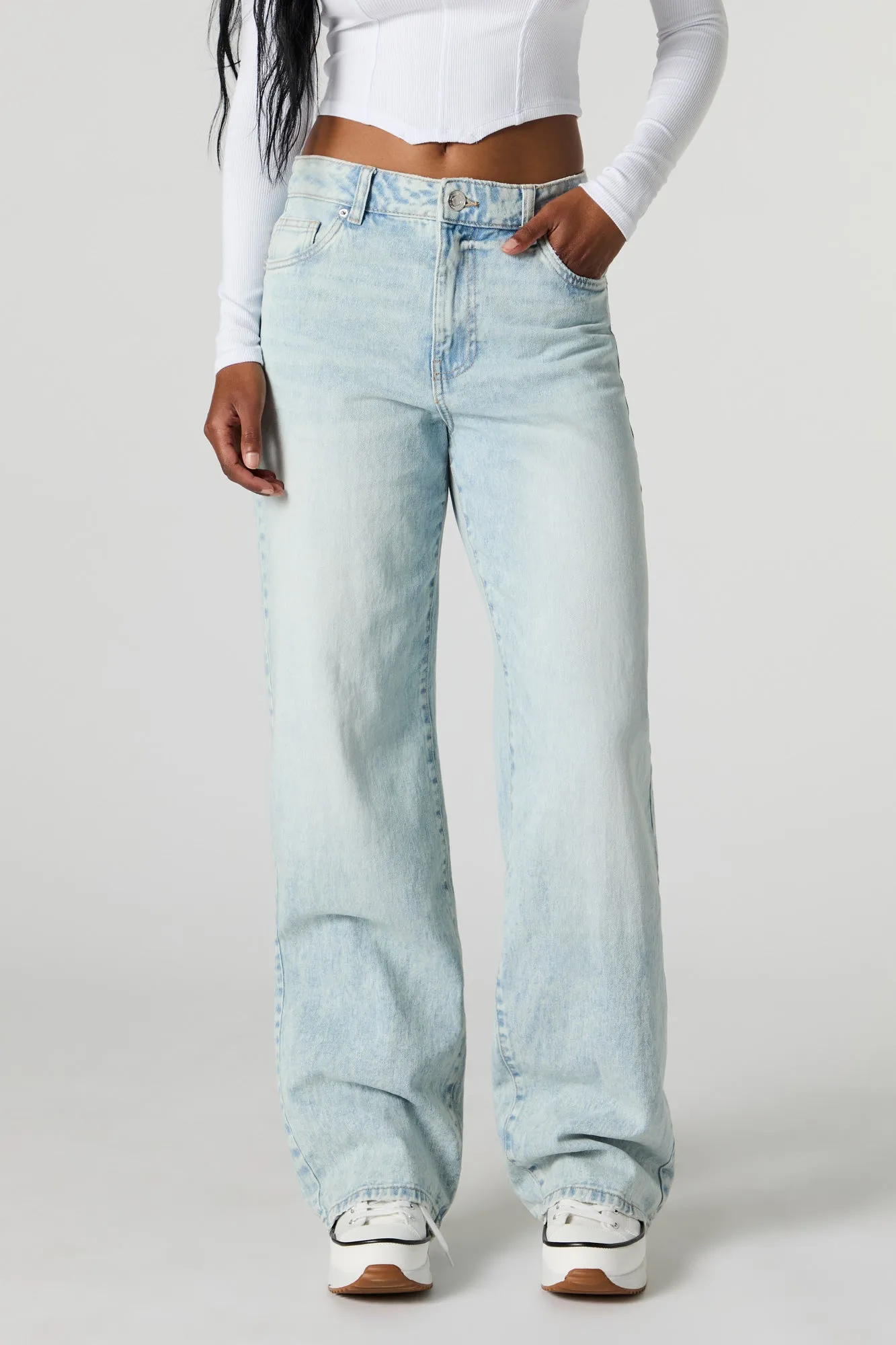 90's High Rise Wide Leg Jean sold by Charlotte Russe product image thumbnail 2