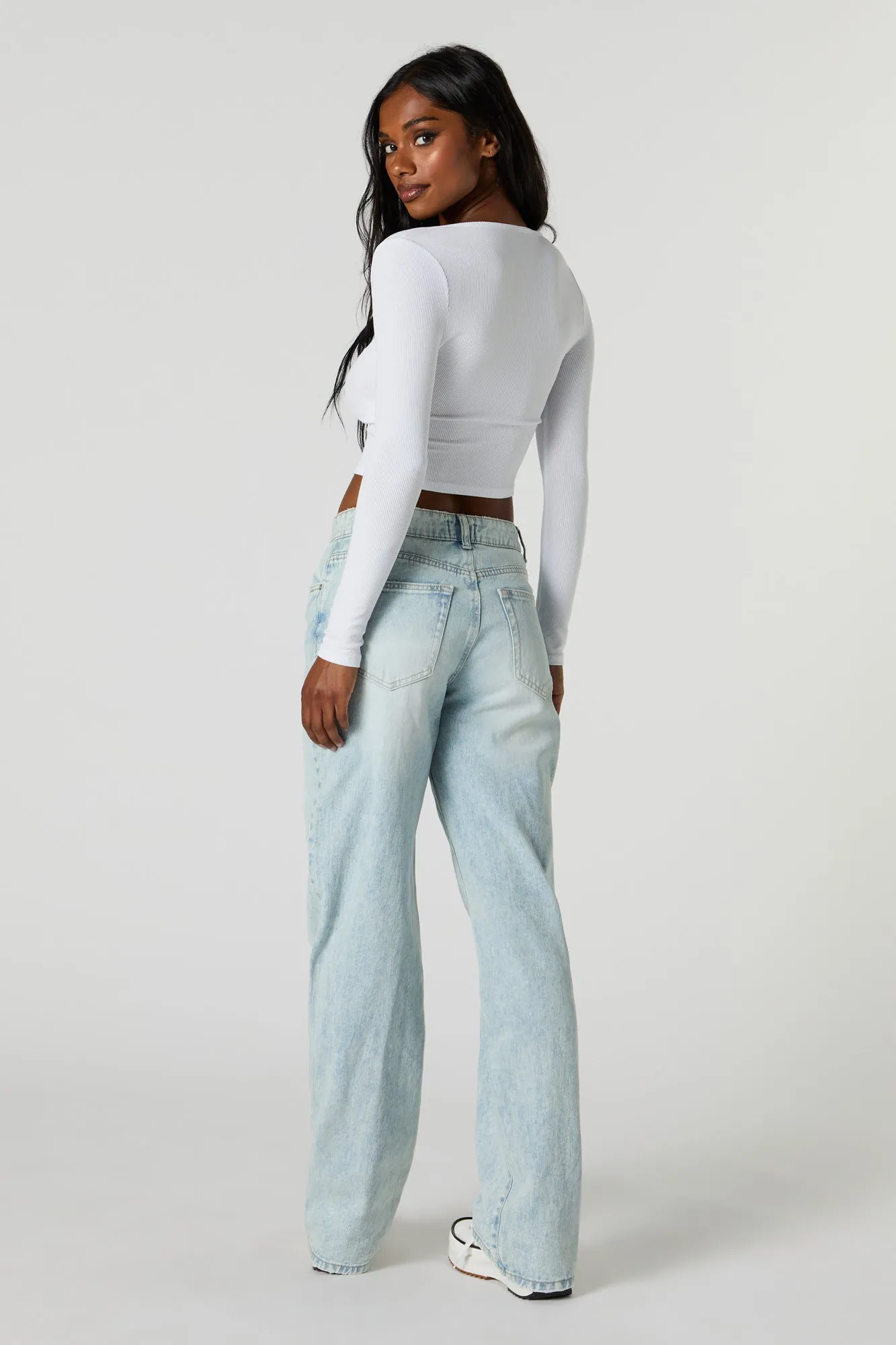 90's High Rise Wide Leg Jean sold by Charlotte Russe product image thumbnail 3