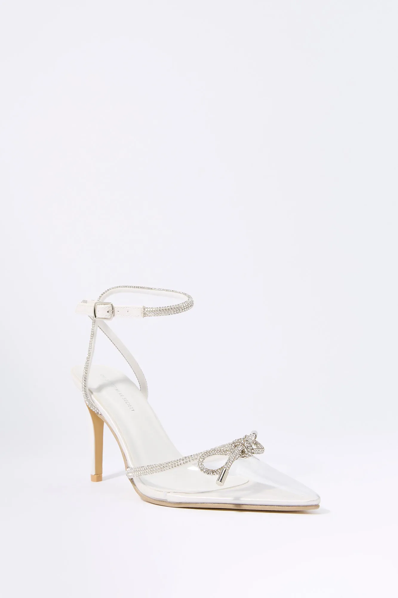Rhinestone Bow Clear Pointed Heel sold by Charlotte Russe product image thumbnail 5