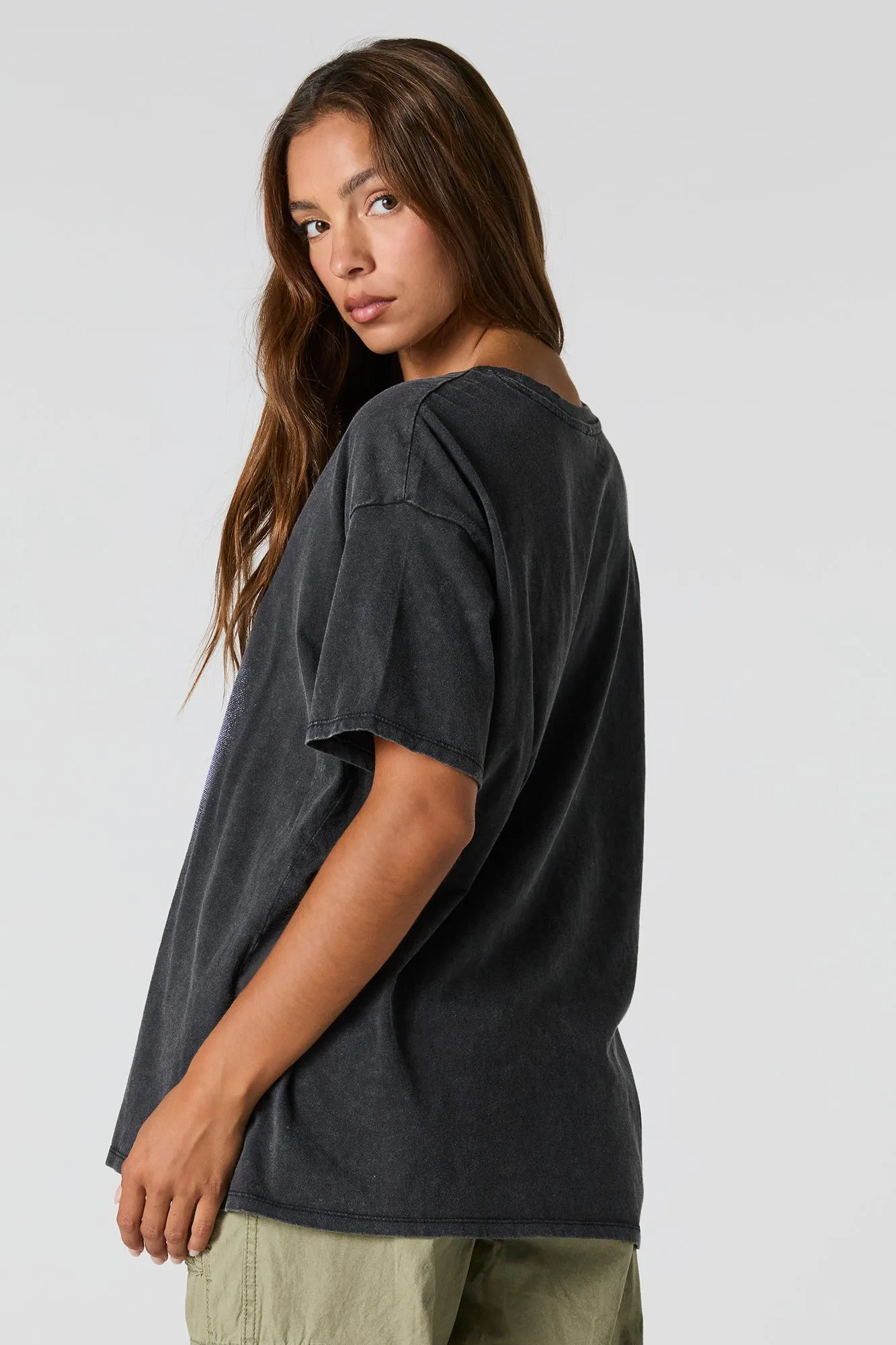 The Exorcist Graphic Washed Boyfriend T-Shirt sold by Charlotte Russe product image thumbnail 3
