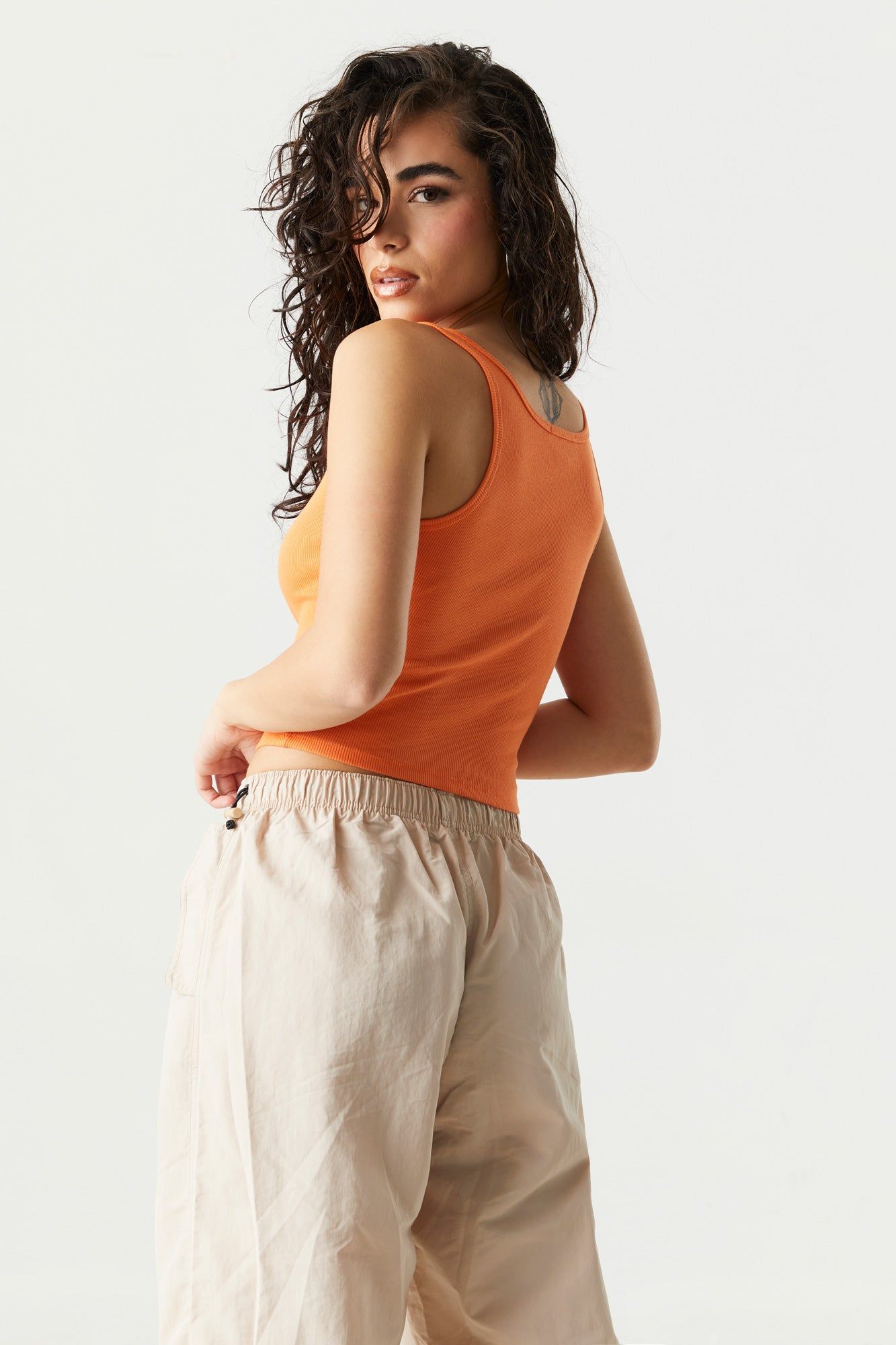 Ribbed Scoop Neck Cropped Tank sold by Charlotte Russe product image thumbnail 26