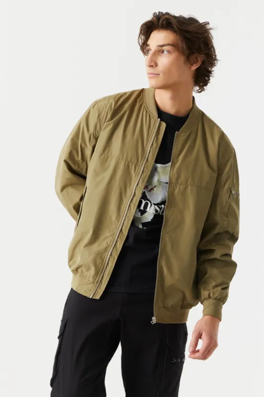 Zip-Up Bomber Jacket sold by Charlotte Russe