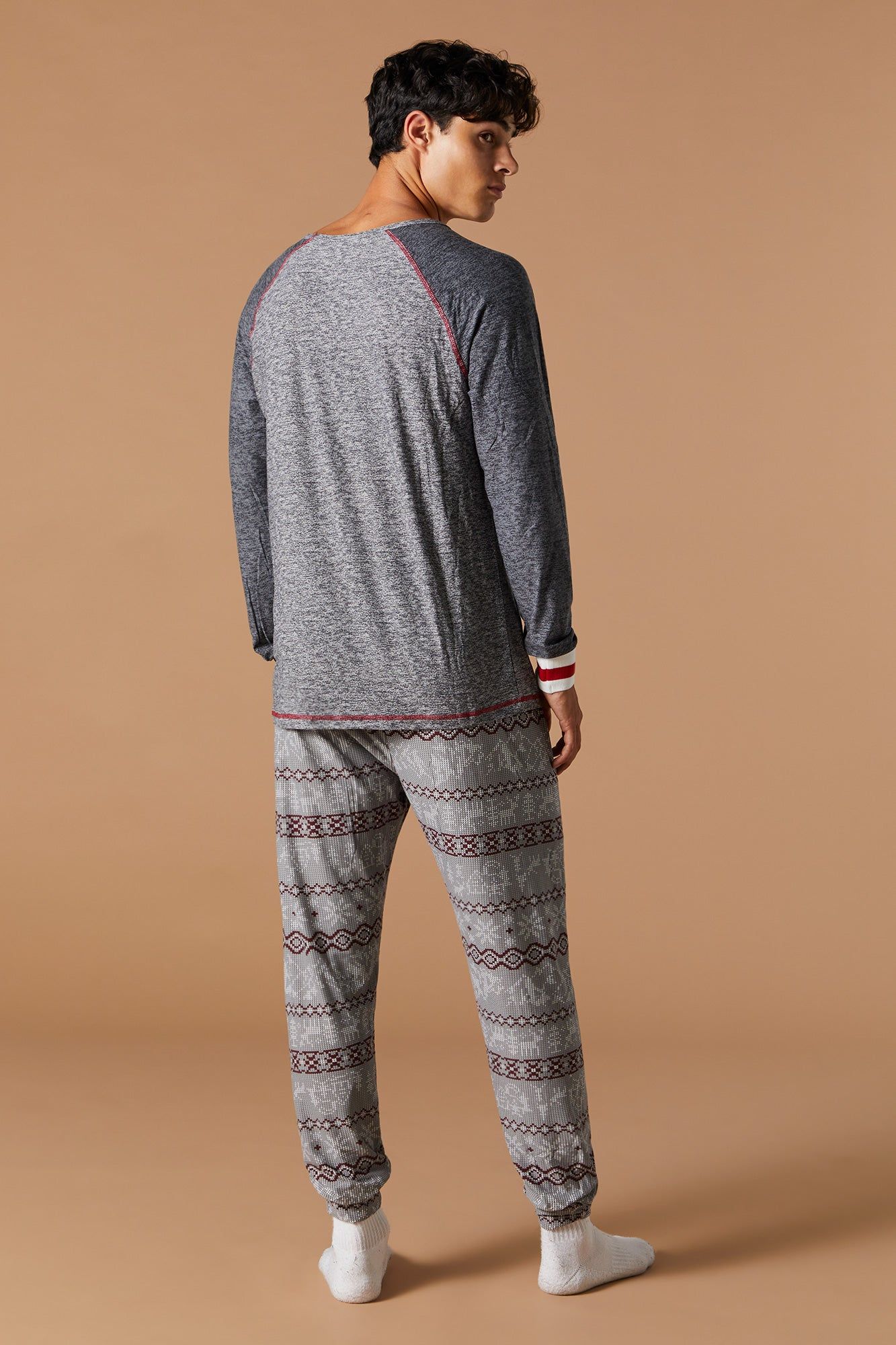 Matching the Family Fairisle 2 Piece Pajama Set sold by Charlotte Russe product image thumbnail 5