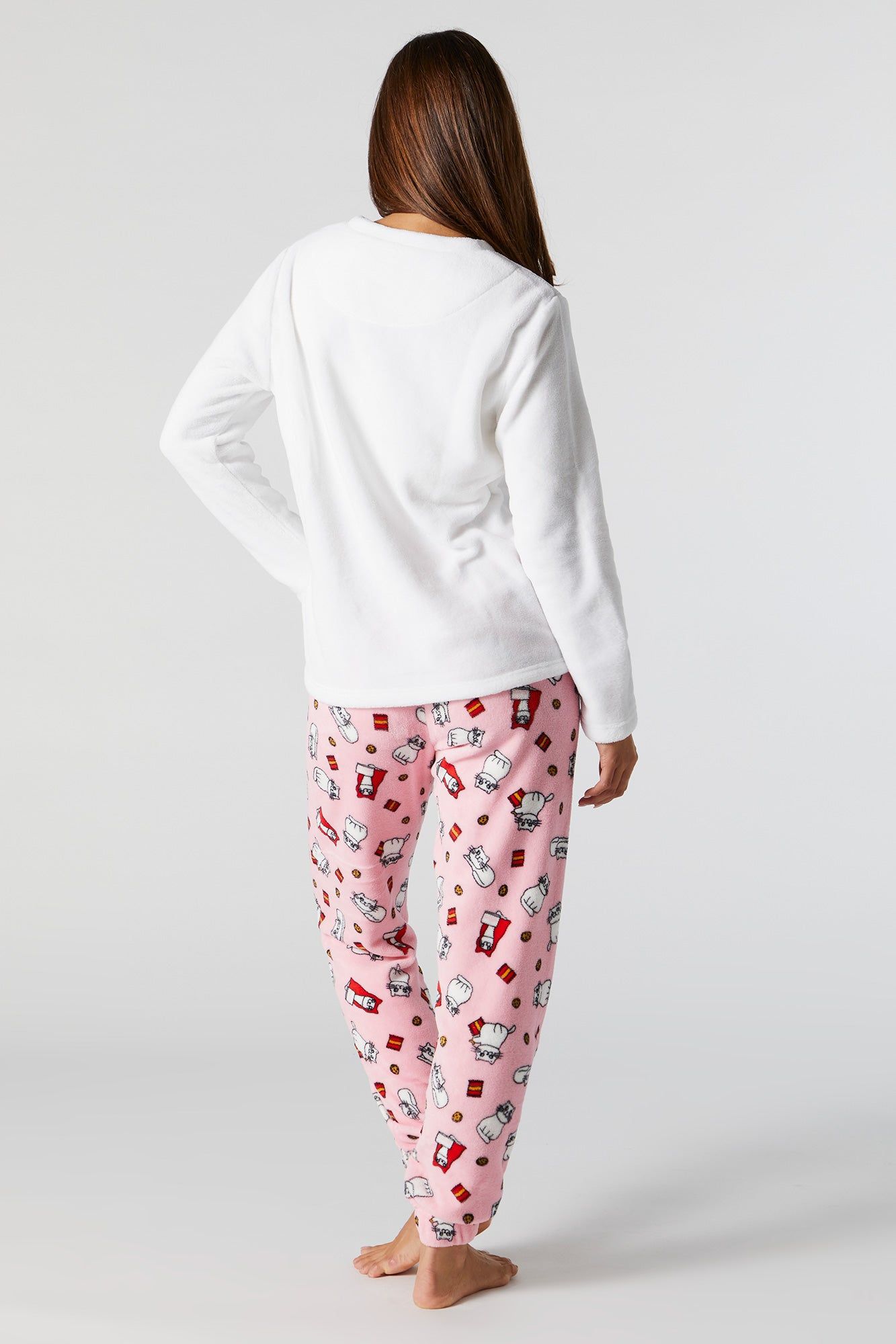 I Love My Bed 2 Piece Plush Pajama Set sold by Charlotte Russe product image thumbnail 54