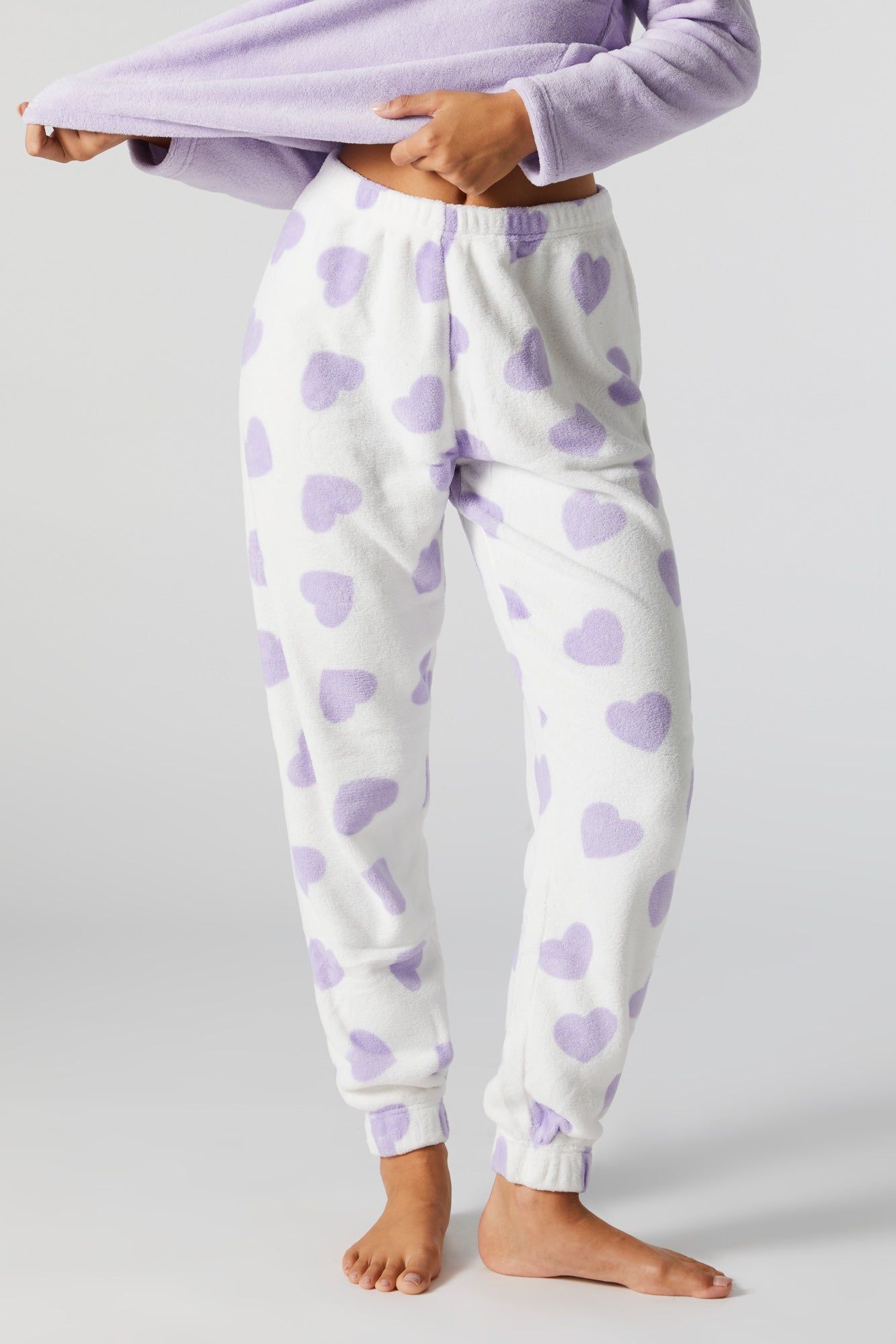 I Love My Bed 2 Piece Plush Pajama Set sold by Charlotte Russe product image thumbnail 40