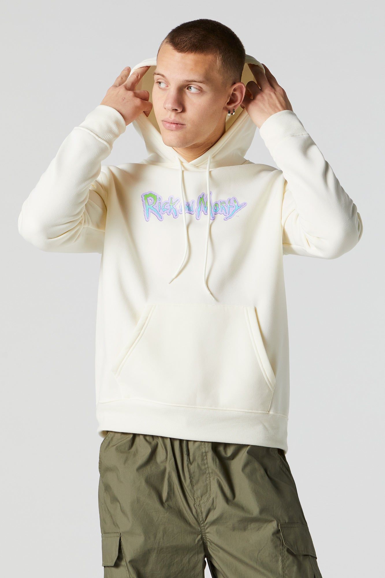 Rick and Morty Graphic Hoodie sold by Charlotte Russe