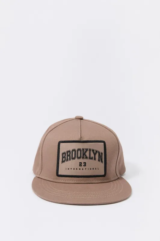 Brooklyn Embroidered Snapback Hat sold by Charlotte Russe